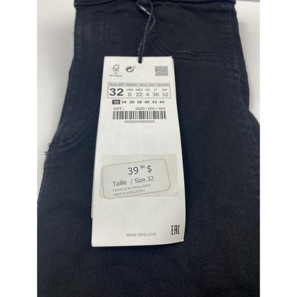 Zara Denim collection hi rise shaper jeans size 0 US Brand New. - Picture 2 of 12